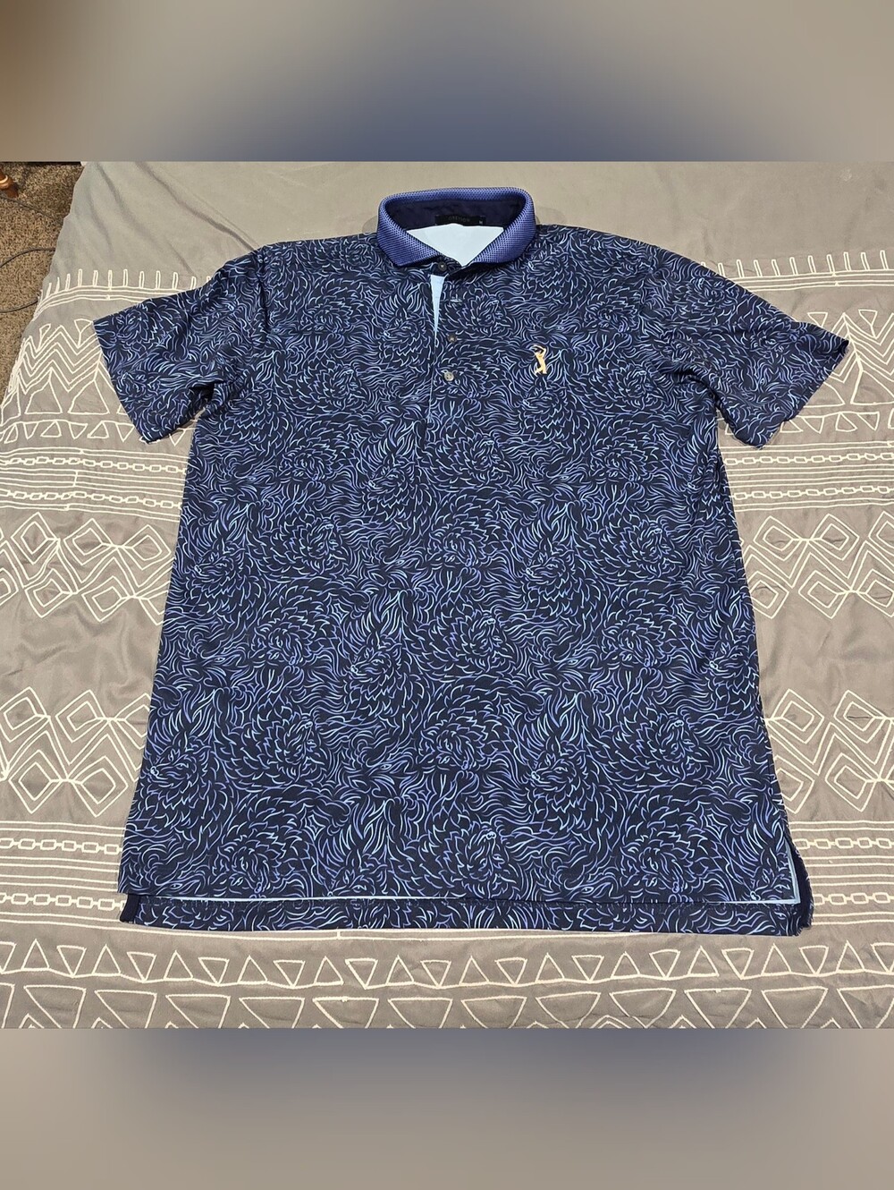 Greyson Den Of Thieves Golf Polo Shirt Size Medium